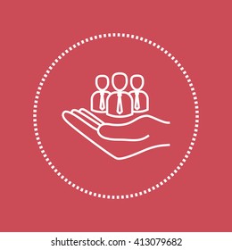 Line icon- insurance