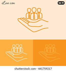 Line icon- insurance