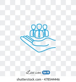 Line icon- insurance