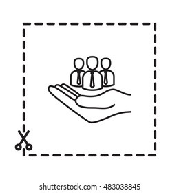 Line icon- insurance