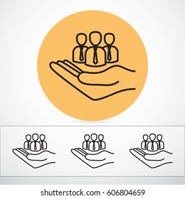 Line icon- insurance