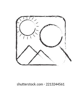 Line icon investigate solated on white background. Vector illustration.
