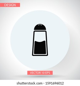 Line icon isolated on a clean background. Salt powder concept drawing salt shaker line icon in modern style