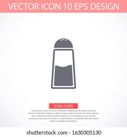 Line icon isolated on a clean background. Salt powder concept drawing salt shaker line icon in modern style