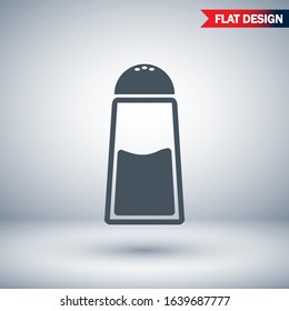 Line icon isolated on a clean background. Salt powder concept drawing salt shaker line icon in modern style