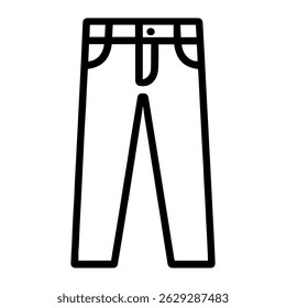 line icon jeans on white background vector
Vector icon clothes and shoes