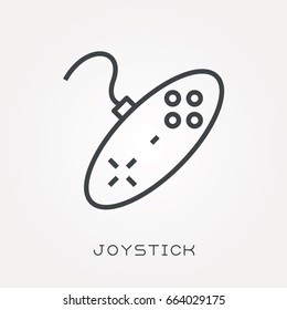Line icon joystick