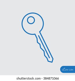 Line icon-  key 