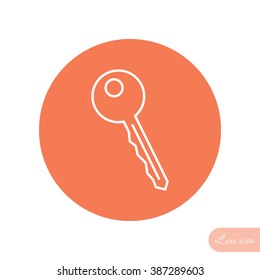 Line icon-  key 