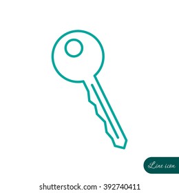 Line icon-  key 
