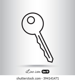 Line icon-  key 