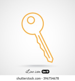 Line icon-  key 
