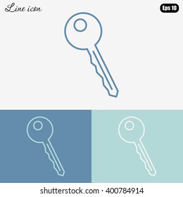 Line icon-  key 