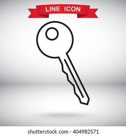 Line icon-  key 