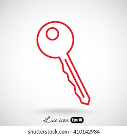 Line icon-  key 