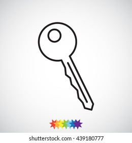 Line icon-  key 