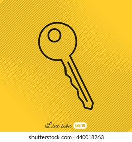Line icon-  key 
