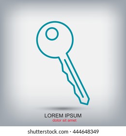 Line icon-  key 