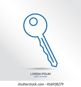 Line icon-  key 