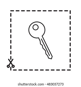 Line icon-  key 