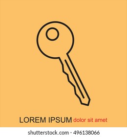 Line icon-  key 