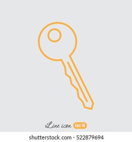 Line icon-  key 