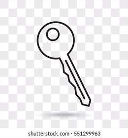 Line icon-  key 