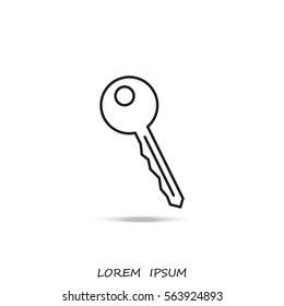 Line icon-  key 