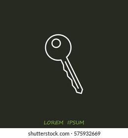 Line icon-  key 