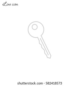 Line icon-  key 