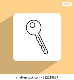Line icon-  key 