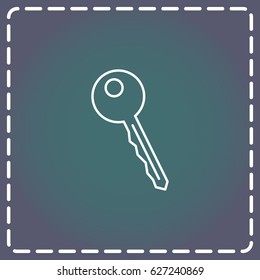 Line icon-  key 