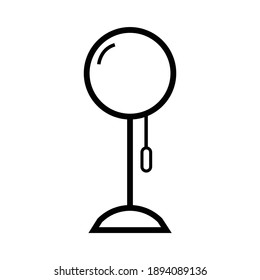 Line Icon Lamp Interior Design in good for your app, website and social media promotion