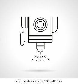 Line icon laser machine