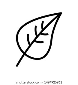 line icon for leaf natural