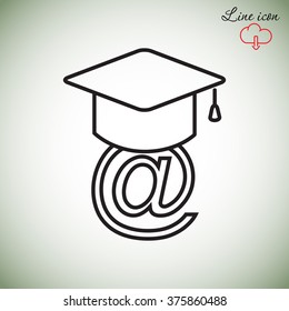 Line icon-  learning 