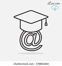 Line icon-  learning 