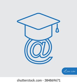 Line icon-  learning 