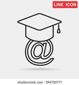 Line icon-  learning 