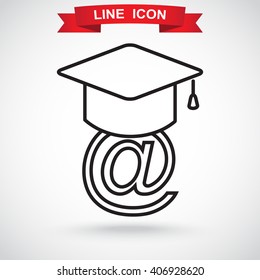 Line icon-  learning 