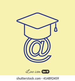 Line icon-  learning 