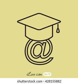 Line icon-  learning 