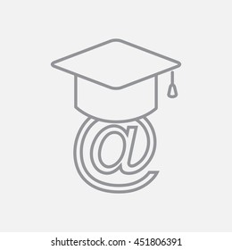 Line icon-  learning 