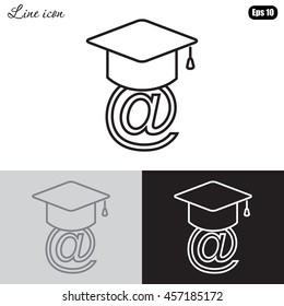 Line icon-  learning 