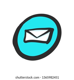 Line icon of letter. Mail, message, email. Post office concept