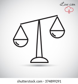Line icon- Libra