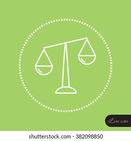 Line icon- Libra