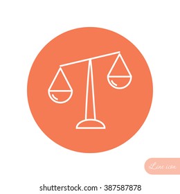 Line icon- Libra