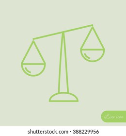 Line icon- Libra