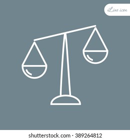 Line icon- Libra